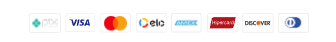 Formas de pagamento aceitas: Pix, Visa, Mastercard, Elo, American Express, Hipercard, Discover e Diners Club