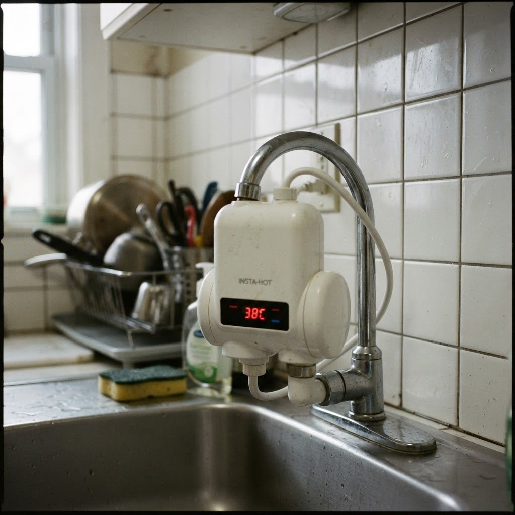 Foto de cliente: aquecedor instalado na torneira da cozinha