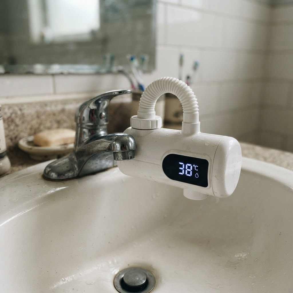 Foto de cliente: aquecedor instalado no banheiro
